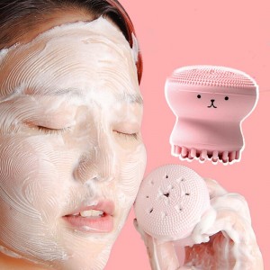 Cleansing Brush Silicone Handheld Cleansing Brush và Massager, Bàn chải làm sạch hình con bạch tuộc để làm sạch sâu