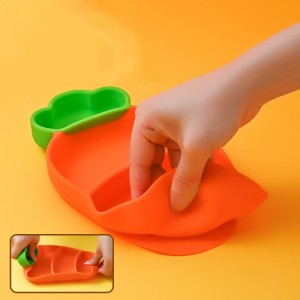 Tấm ăn tối củ cải Silicone Trẻ em