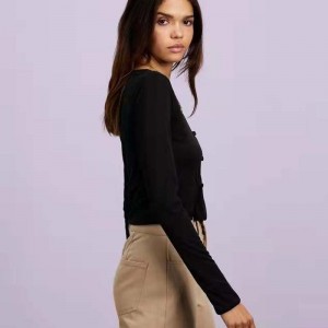 Tùy chỉnh mùa thu mùa thu phụnữ sexy áo len dài tay áo len rỗng