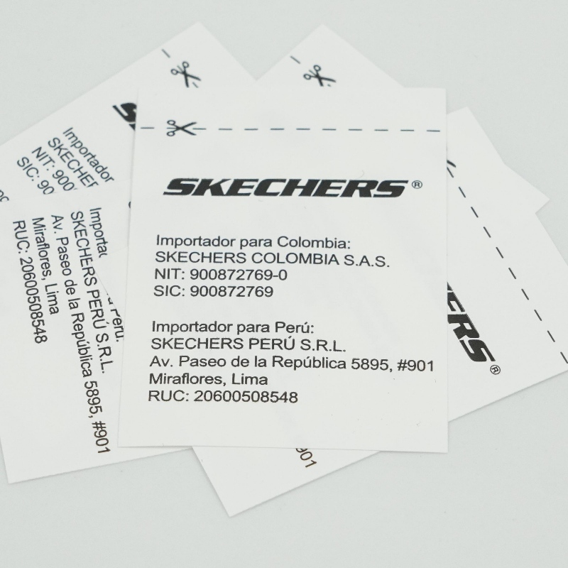 Nhãn WOVEN DANH SÁCH NƯỚC, in màn hình lụa,nhãn dệt