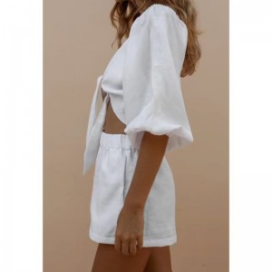 Phụnữ ren lên hàng đầu&quần short