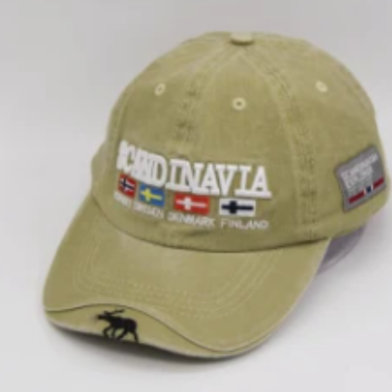 Người lớn Cotton Summer Bóng chày mũ Sunshade Hat với thêu và thêunhãn dệt trên tấm che mặt trước