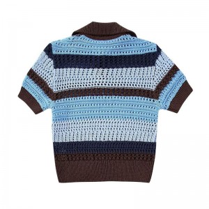 Phụnữ mùa xuân mùa hè thời trang áo len dệt kim Mesh lưới