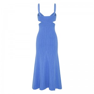 OEM mùa hèngày lễ sexy cutout eo hiệu ứng chéo áo len thông thường màu sắc rắn màu dệt kim mini phụnữ