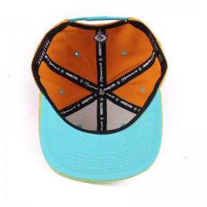 HiPHOP LOGO tùy chỉnh Flat Bill Color Block Baby Kids 6 Panel Toddler Snapback Gorras Mũ trống Snapbacks Cap