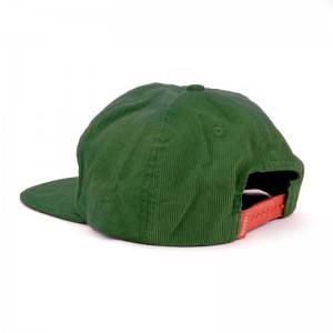 Corduroy 5 bảng logo thêu bảng điều khiển mũ Snapback không cấu trúc với số lượng lớn
