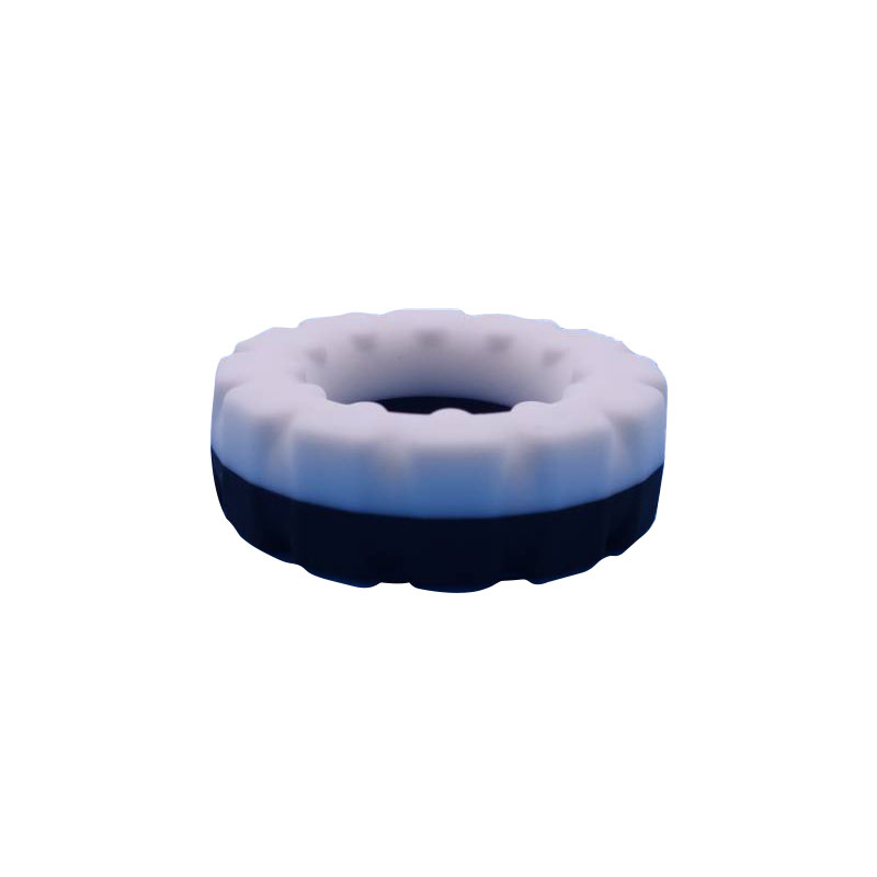 Nhà máy bán buôn giá tốtnhấtnam trễ xuất tinh silicone silicon rings chonam (vòng hình lốp đen&white)