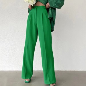 Châu Âu và Hoa Kỳ Mùa hè lỏng lẻo Thanh Tính khí rộng quần dài Quần Thời trang Vùng giản dị