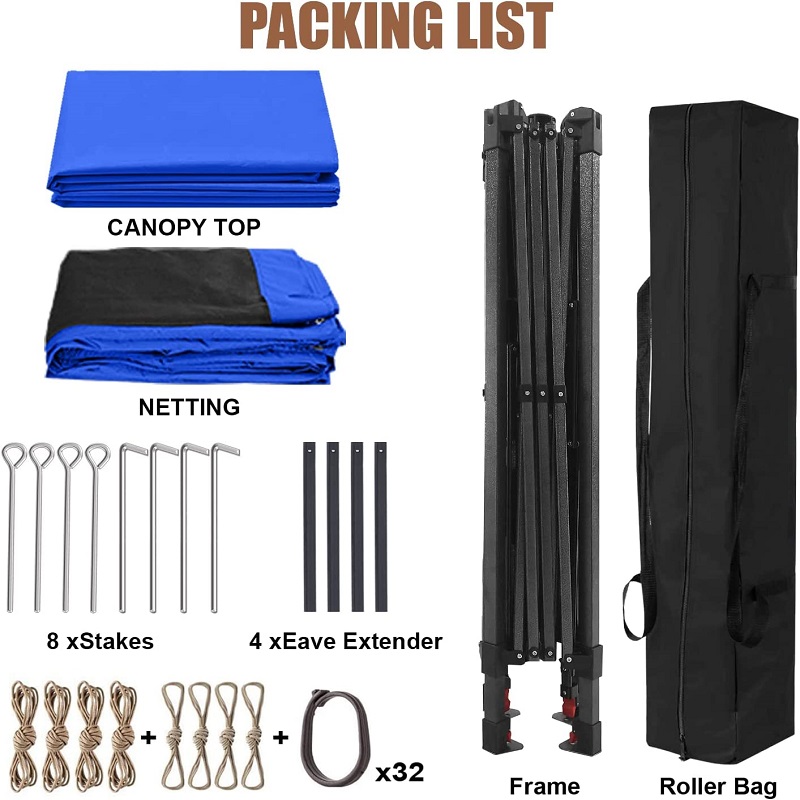 Vườn cung cấp Pergola Aluminumngoài trời Gazebo Hoạt độngngoài trời sử dụng với Muỗi Net, Blue