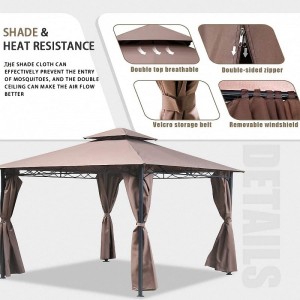 10 \\\\ \'x 13 \\\\\' Gazebo Block Sun Shade