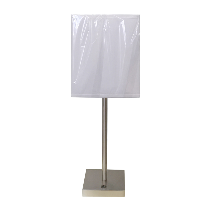 Phong cách đơn giản chảiniken kết thúc đèn bàn đầu giường với một công tắc rocker/off tại phòng khách