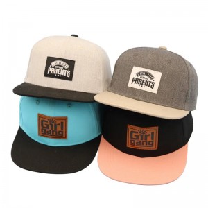 Cậu bé thời trang kích thướcnhỏnhãn riêng Patch Hip Hop Hats tùy chỉnh mũ trẻ em