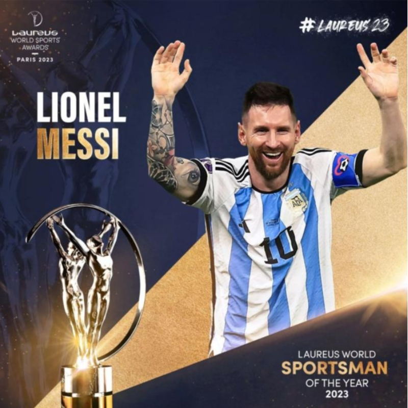 Lionel Messi giành giải thưởng Lawrence khác