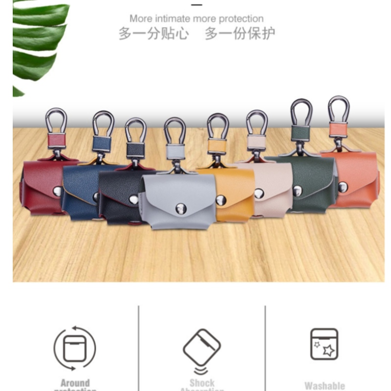 Airpods Pro Bluetooth Taretphone Vỏ bọc bảo vệ không dây, da đầy đủ da handmade da handmade da, thuốc chống thả và vỏ da trầy xước