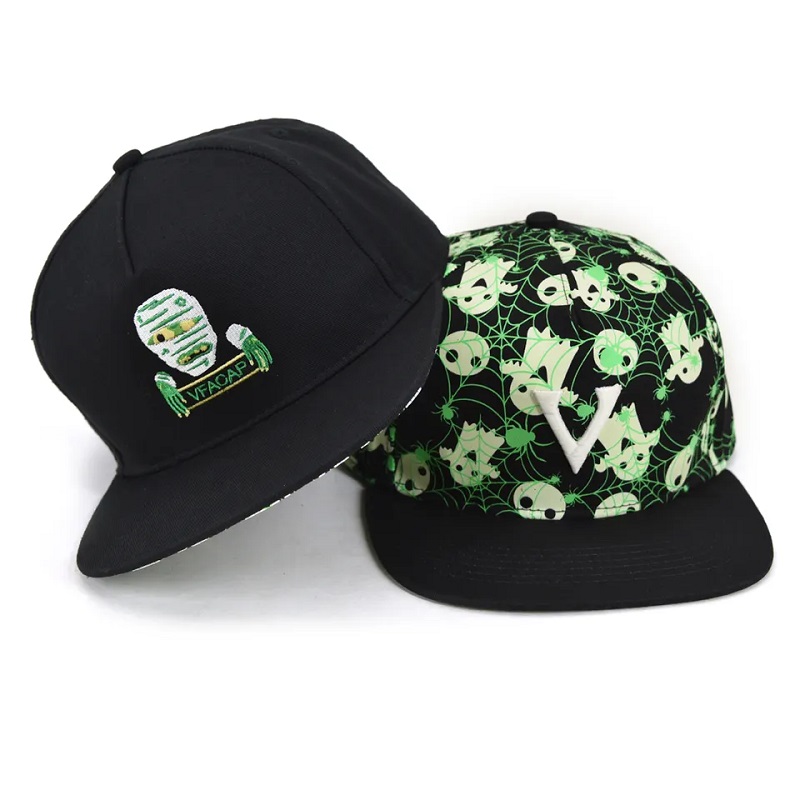 Thời trang 5 Bảng trẻ em Mũ thể thao Mũ thể thao Tùy chỉnh Logo thêu lại chiếc mũ Snapback Snapback