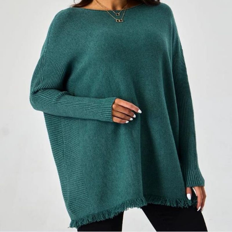 Pullover có gân tay áo len thời trang áo len thời trang