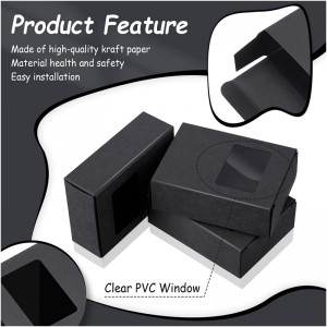 Hộp giấy cửa sổ tùy chỉnh với vật liệu PVC