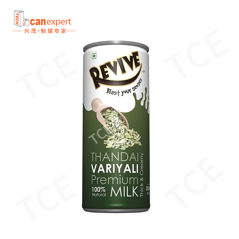 TCE-New Design Sữa Đồ uống thiếc có thể có lon kim loại Niêm phong 0,25 mm