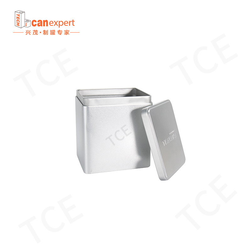 TCE- Thiết kế mới Tea vuông Tea Tin Can Tinplate Tea kim loại chất lượng cao có thể