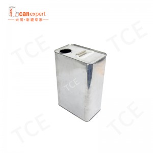Hình vuông hình chữnhật trống hóa học kim loại có thể chứa trongnắpnhựa cho sơn hoặc bao bì dầu