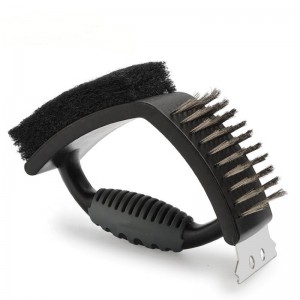 Bàn chải BBQ bằng thép không gỉ 3 trong 1 Bàn chải BBQ Dual BBQ với BBQ BBQ cho BBQ