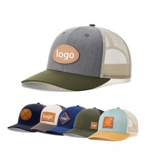 tùy chỉnh đơn giản lưới trống thêu mũ bóng chày đau khổ