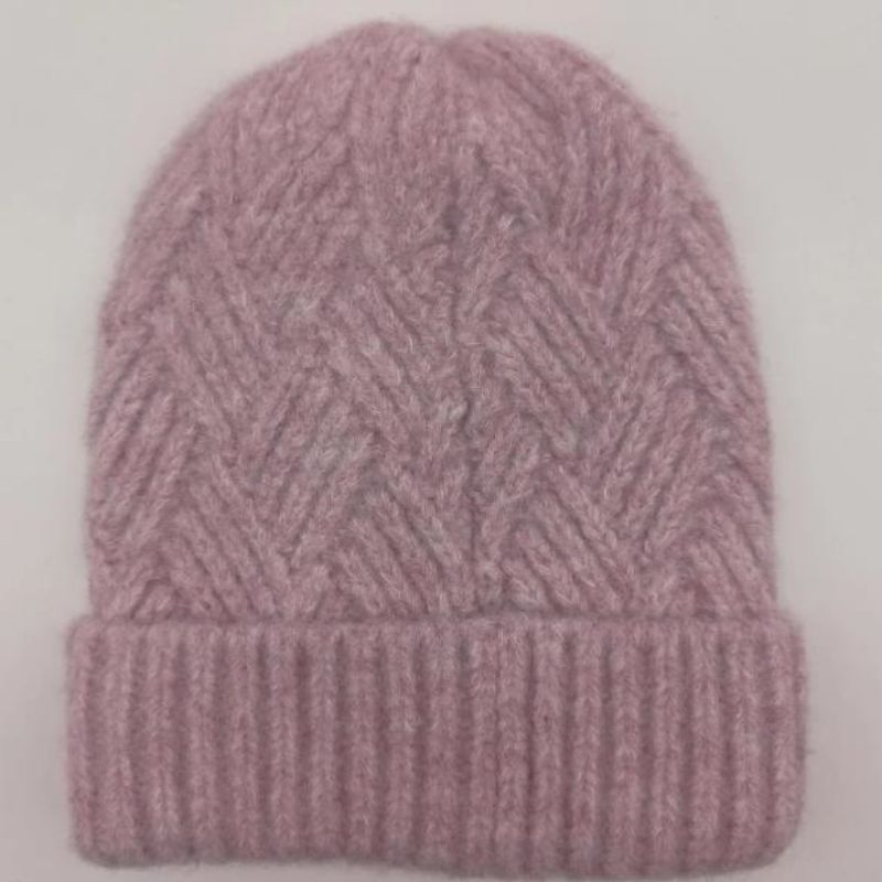 Mũ đan bằng cáp phẳng thời trang mùa đông ấm áp