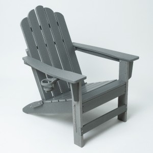 Đồnội thấtngoài trời HDPE Adirondack Ghế có màu xám