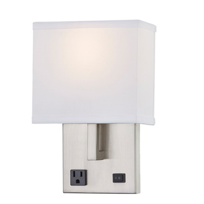Khách sạn khách sạn Tay Tường SCONCE với lớp hoàn thiệnniken và mộtnửa hình chữnhật màu tại khách sạn phòng khách điển hình
