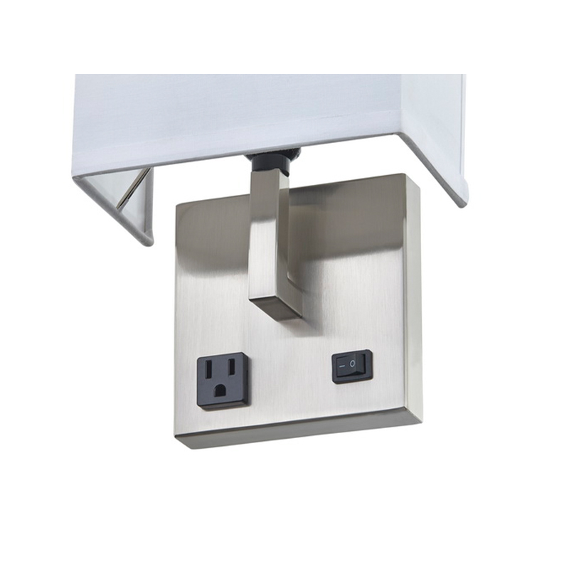 Khách sạn khách sạn Tay Tường SCONCE với lớp hoàn thiệnniken và mộtnửa hình chữnhật màu tại khách sạn phòng khách điển hình