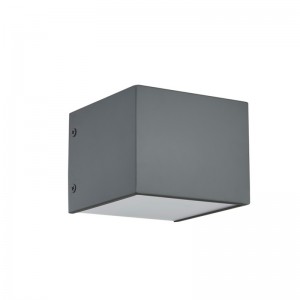 Đèn tường khách sạn khách sạn với lớp hoàn thiện màu xám phẳng được sơn và đèn LED tích hợp bên trong tại phòng khách điển hình