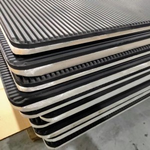 Xenâng bằng hợp kimnhôm đen tấm cao su