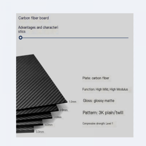 Tờ sợi carbon cường độ cao 3k để bán