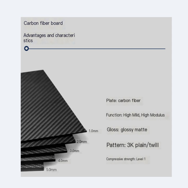 Tờ sợi carbon cường độ cao 3k để bán