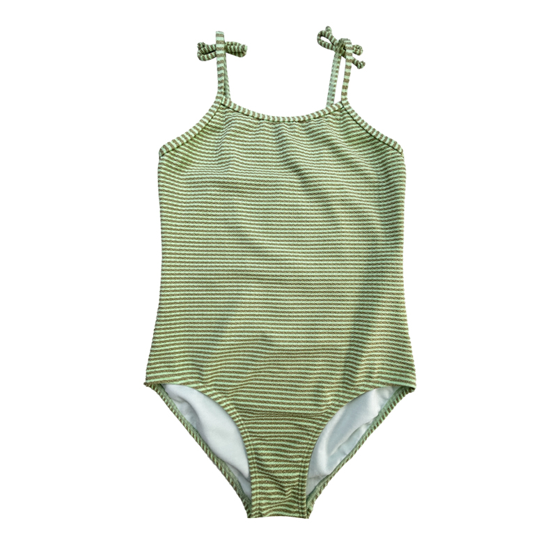 Golden Silk Bowknot Trẻ em một mảnh trẻ em