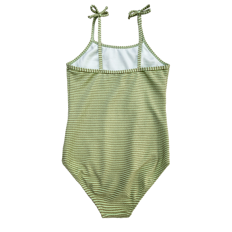 Golden Silk Bowknot Trẻ em một mảnh trẻ em