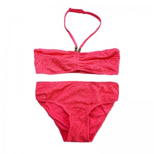 Halterteck ren hai mảnh trẻ em đồ bơi