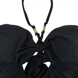 Tube Top Halterneck Hollow Out Out