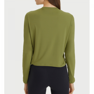 Áo sơ mi yoga màu lỏng lẻo