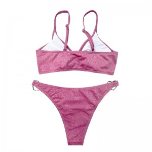 Vòng kim loại có hai mảnh áo bơi màu rắn