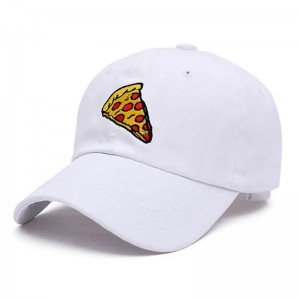 Pizza thêu mới bố Cap Trucker Cotton Mũ cho phụnữ đàn ông điều chỉnh kích thước bóng chày mũ thể thaongoài trời