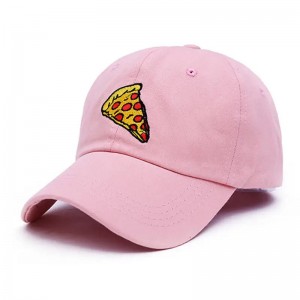 Pizza thêu mới bố Cap Trucker Cotton Mũ cho phụnữ đàn ông điều chỉnh kích thước bóng chày mũ thể thaongoài trời