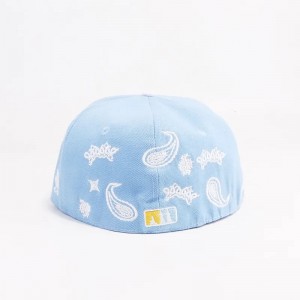 Bán buôn màu đen tùy chỉnh mũ Snapback 100% acrylic hip hop mũ snapback mũ thêu mũ hóa đơn phẳng
