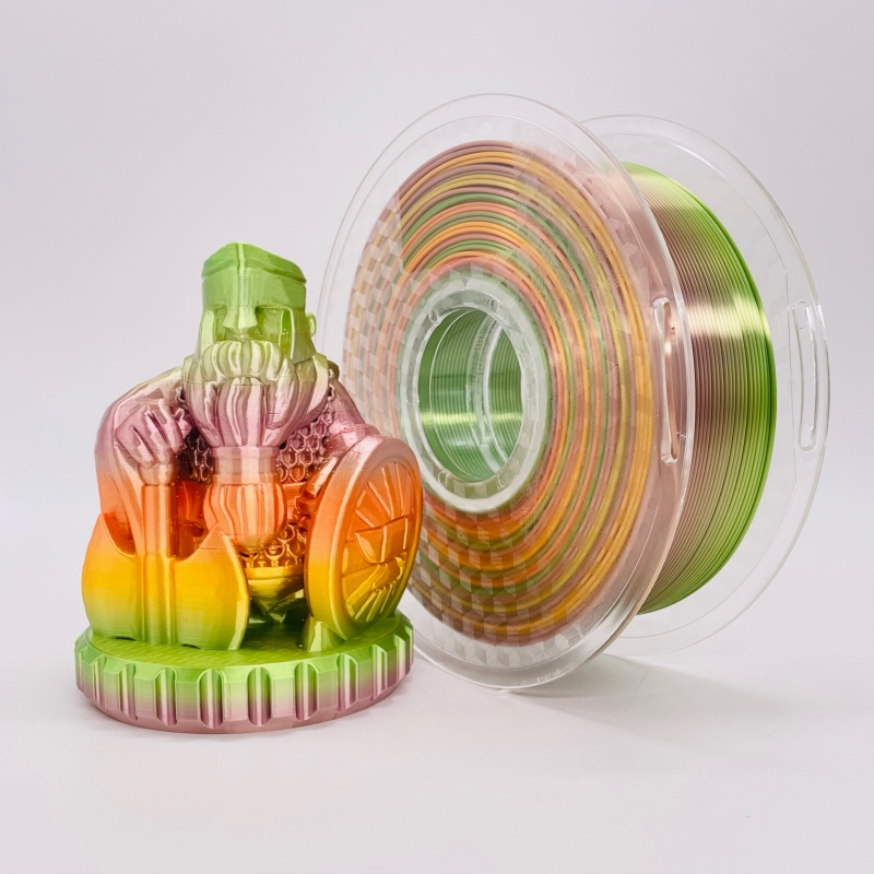 Silk Rainbow Multicolour PLArment Pastel Color1,75mm Máy in 3D PLA