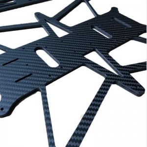 Tùy chỉnh các bộ phận phụ tùng UAV bằng sợi carbon Xử lý các bộ phận gia công CNC cho UAV Drone OEM