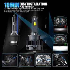 D2S/R Bóng đèn đèn pha LED