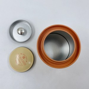 Hộp thiếc tròn trà caddy kẹo đóng gói hộp hộp thiếc