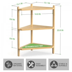 Giá đỡ góc vòi hoa sen tre