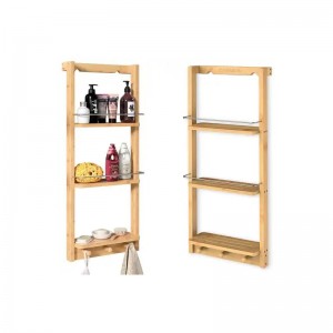 Thiết kế tùy chỉnh kệ lưu trữ phòng tắm tre