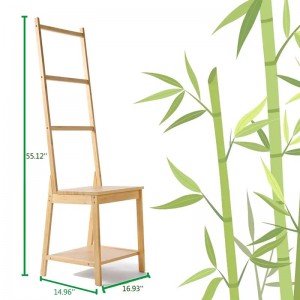 Giá treo khăn bậc thang tre